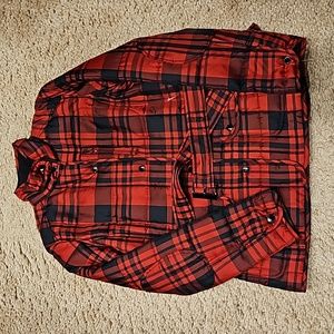 RALPH LAUREN     RED/BLACK JACKET     SIZE M
